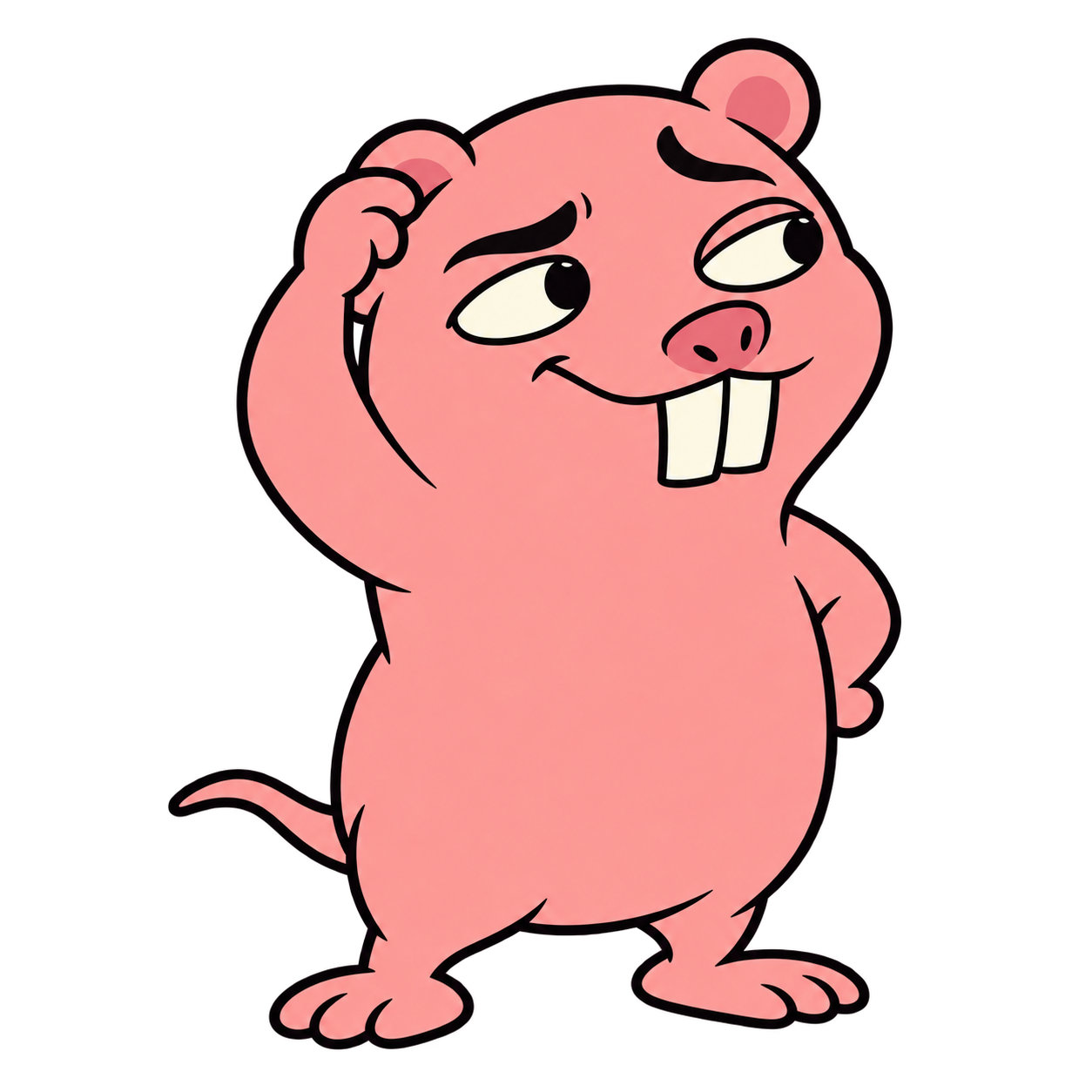 The mole rat looking confused