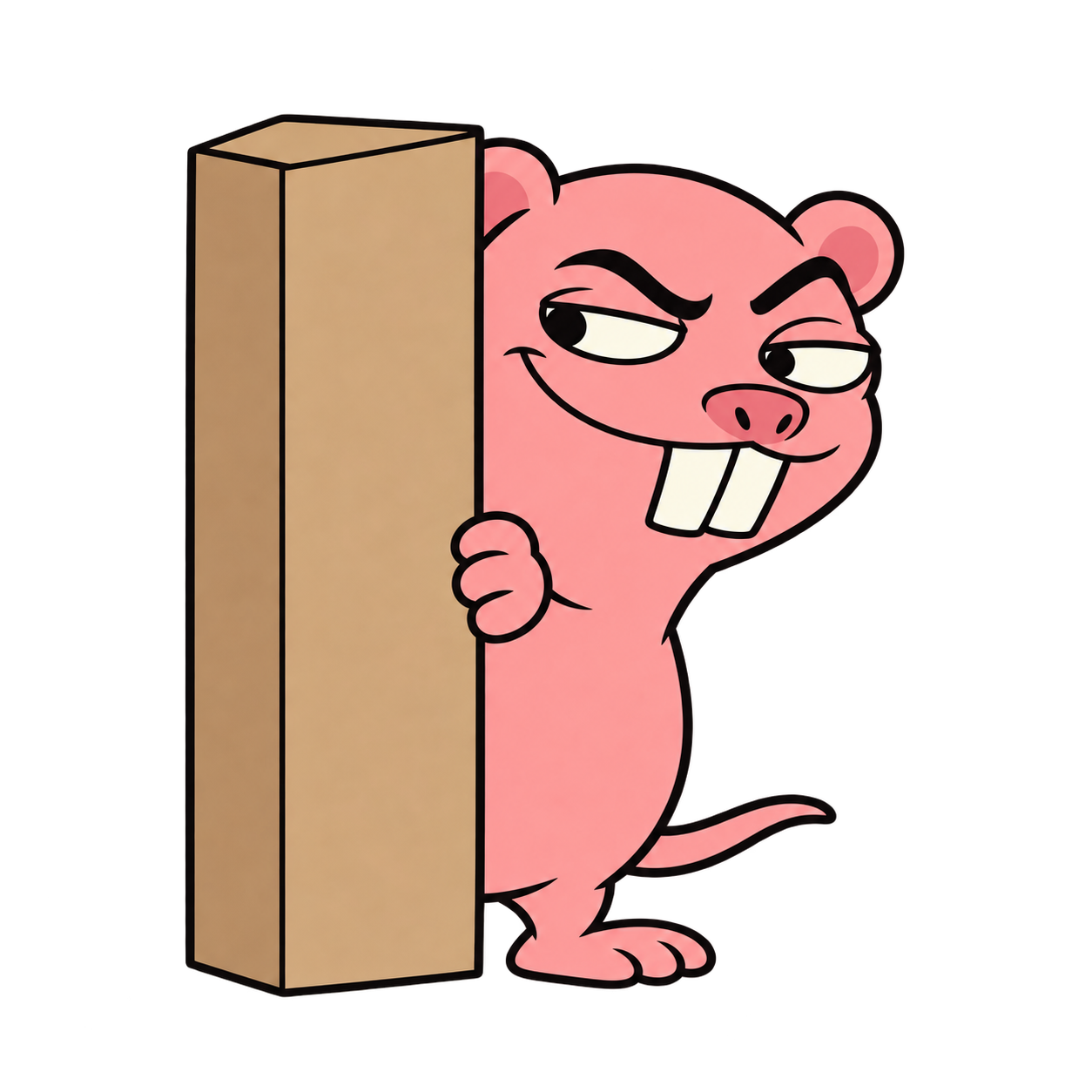 The mole rat peeking out to check who knocked